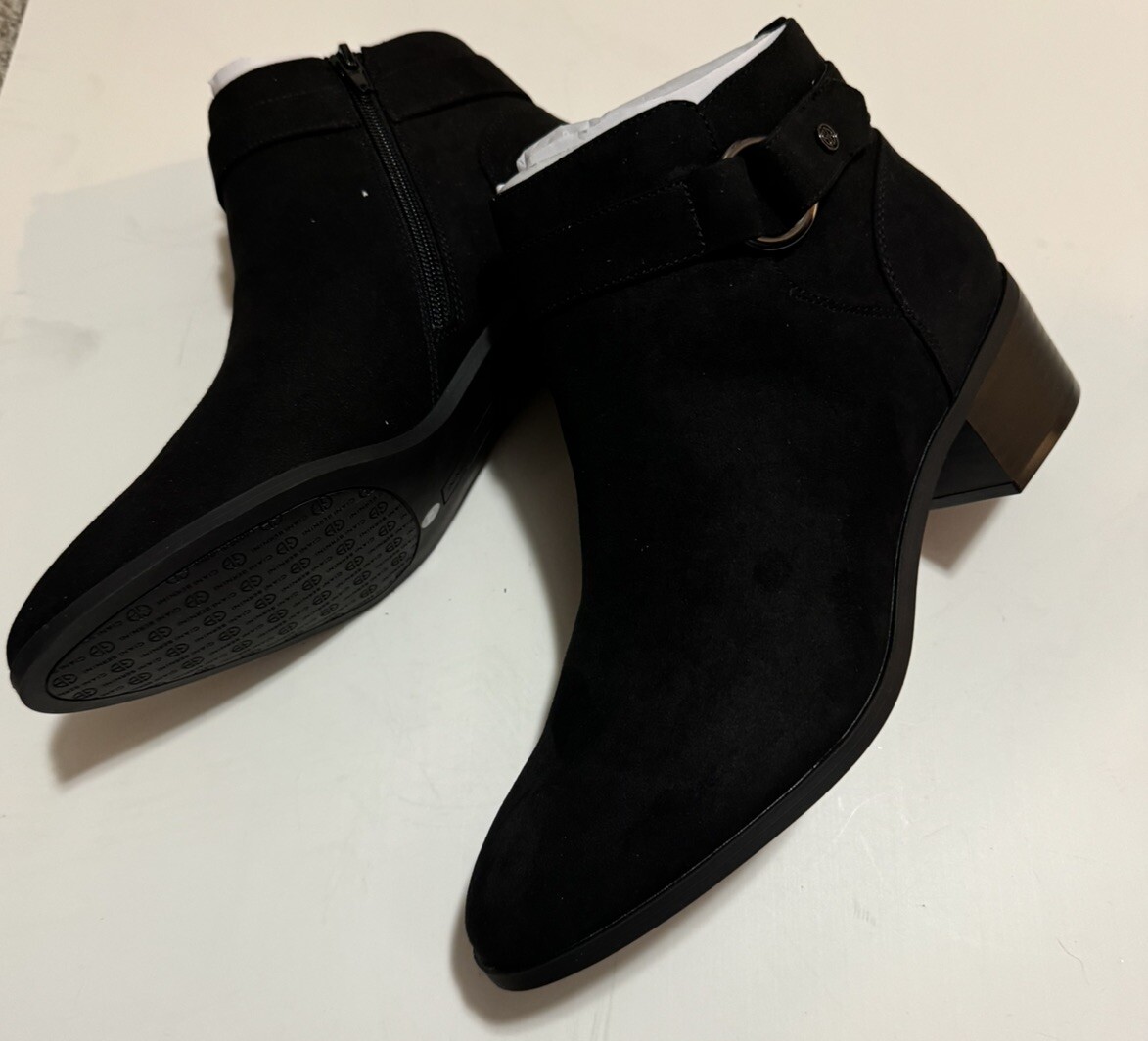 Giani Bernini Womens Putneyy Black Ankle Boots Shoes 9.5 Medium (B,M) New In Box