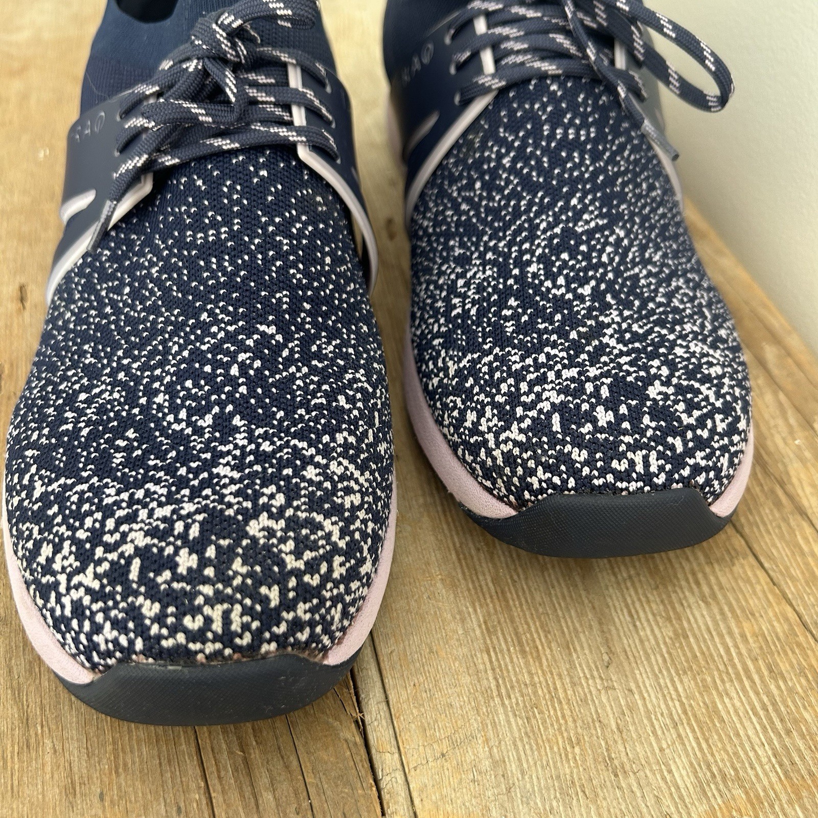 Traq by Alegria Qool Lavender Navy Walking Casual Athletic Shoe Sneaker Size 43
