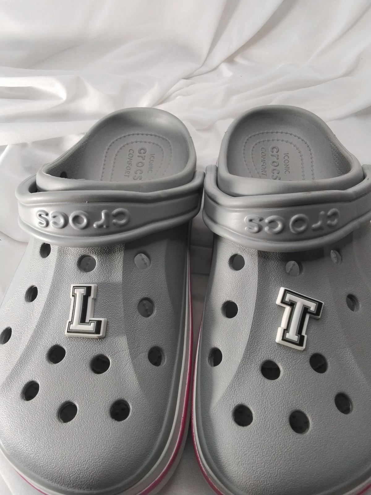 Crocs Bayaband Clogs Athletic Gray.