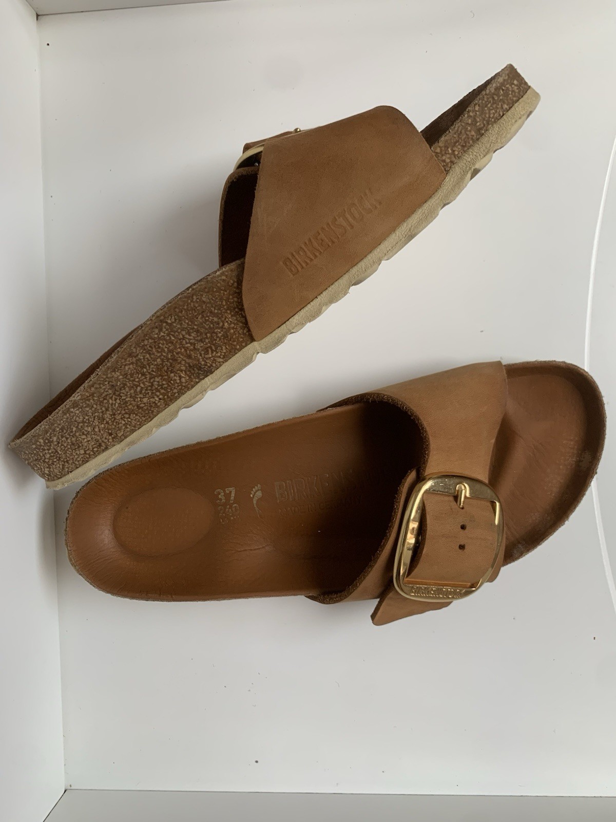 Birkenstock Madrid Big Buckle Leather Sandals EU 37 (24cm)