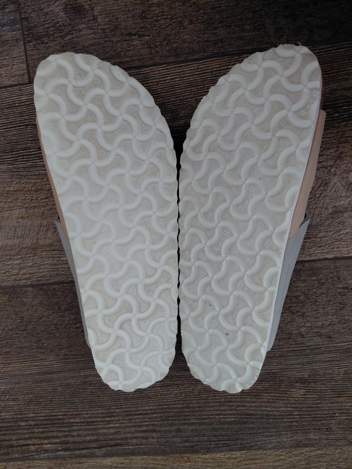 Birkenstock Women’s Arizona Split Hex peach/black Slide Size 38 / 7