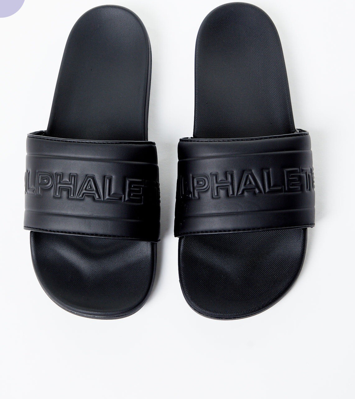 Alphalete Women’s Essential Core Slides Black, Size W11/M9
