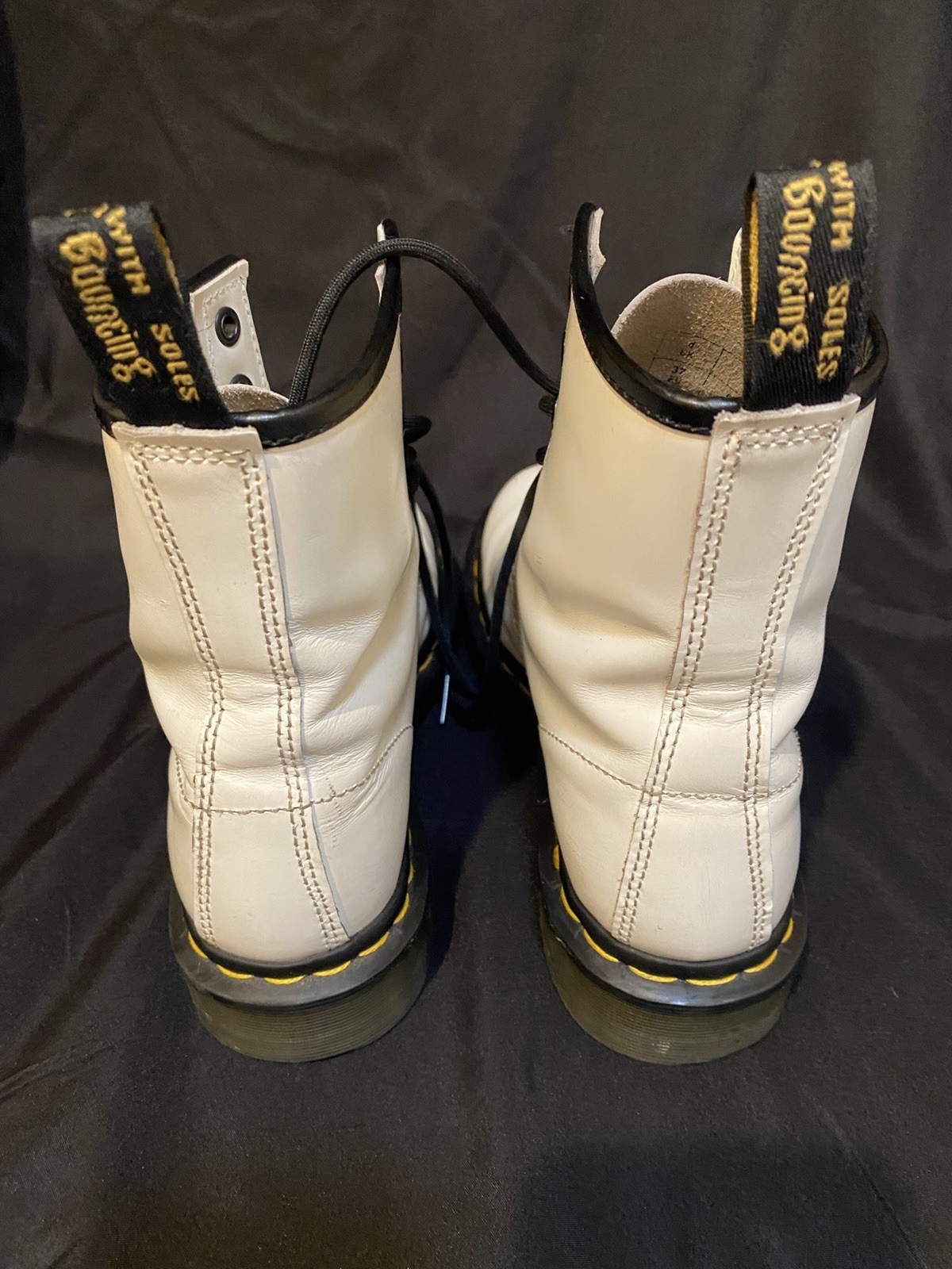 Dr. Martens 1460 White Combat Boots – Size 6