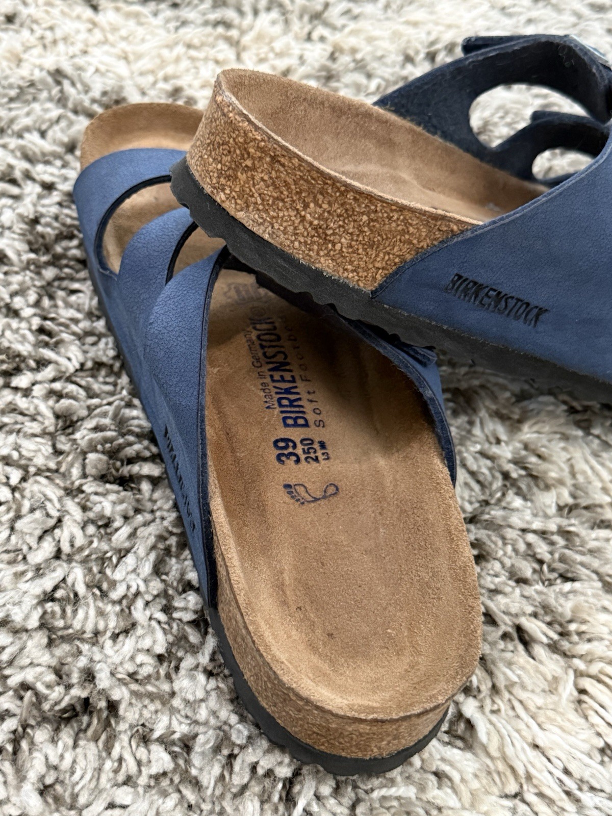 Birkinstock Florida Florida Soft Footbed EU 39 US M 6 W 8 Blue