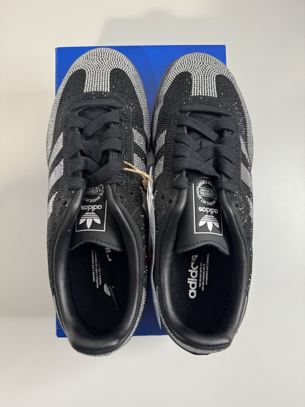 adidas Originals Samba OG Rhinestone Black Silver Women’s Size 5.5 IH9052 NEW