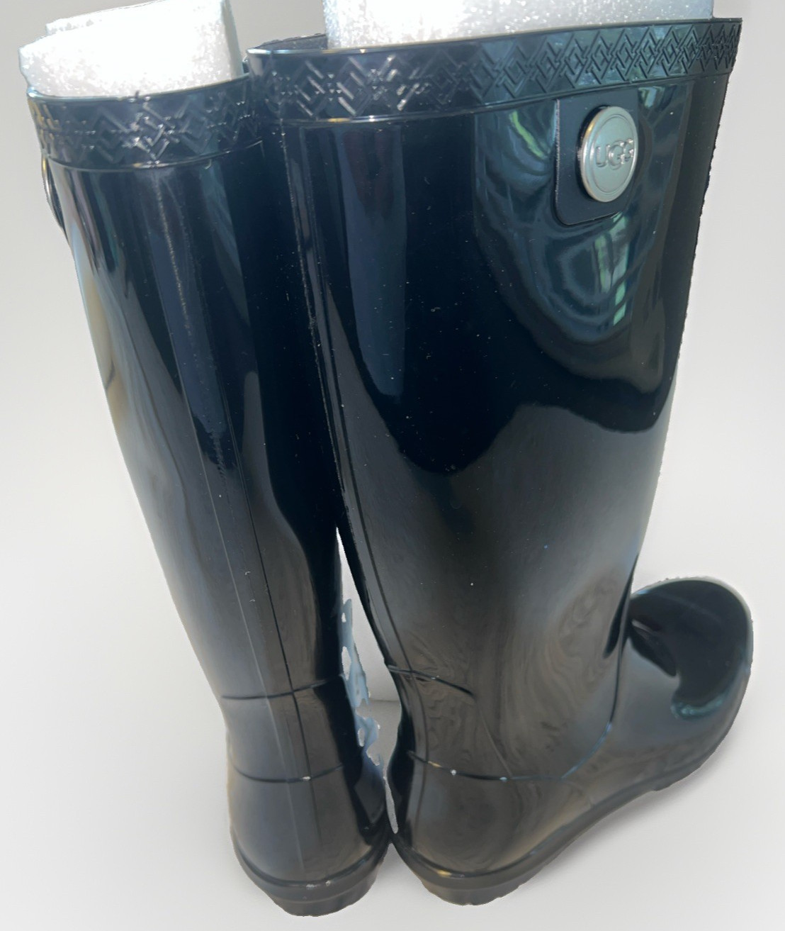UGG SHAYE BLACK TALL RAIN BOOTS RUBBER WOMEN’S BOOTS SIZE US 7/UK 5/EU 38