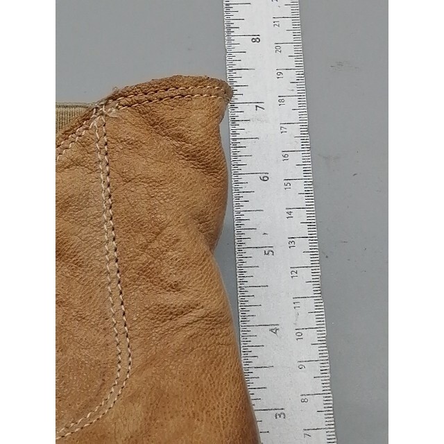 Temy Boots Womens Beige EUR 39 Ankle Leather Shoe Side Zip Stretch Soft Italy