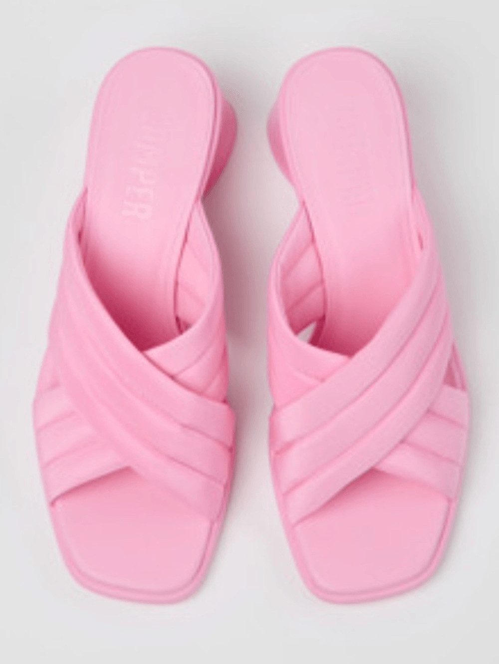 CAMPER Kiara Pink Textile Cross-strap Sandals, Size EU40/US9, NWT No box display
