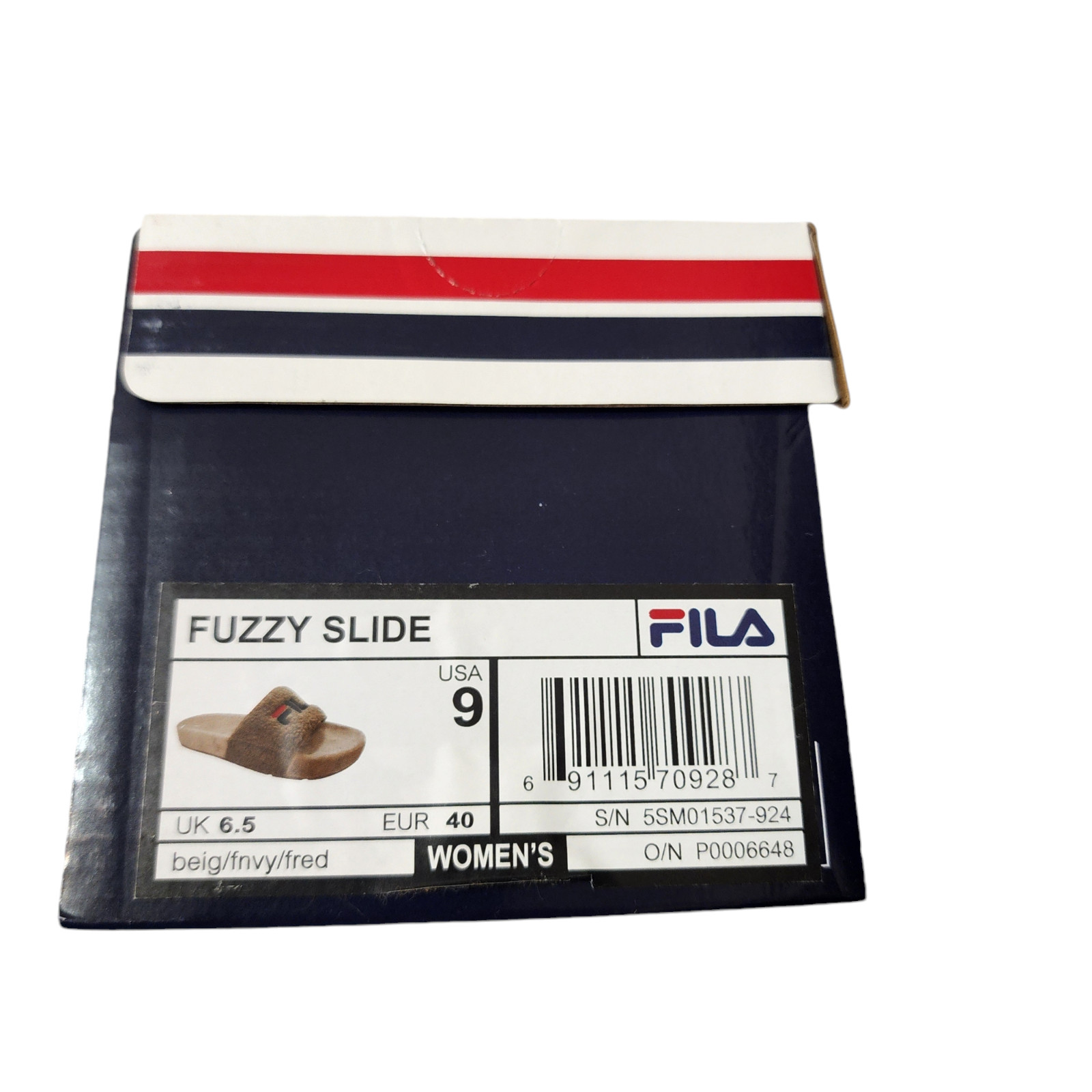 Fila Fuzzy Drifter Women Slide Sandals Brown Size 9