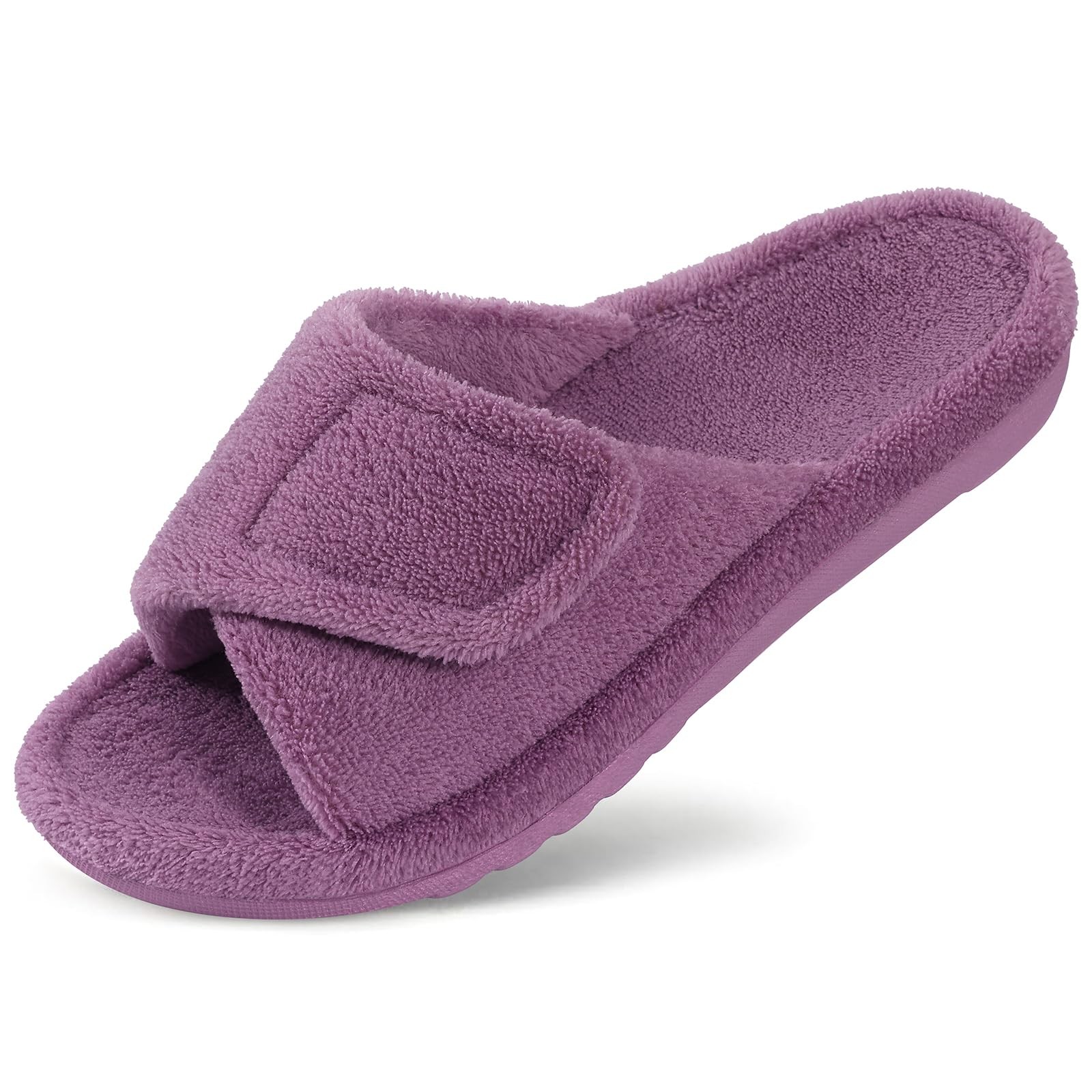 Litfun Women’s Orthopedic Slippers with Arch 5.5-6 Women/4-4.5 Men, Purple