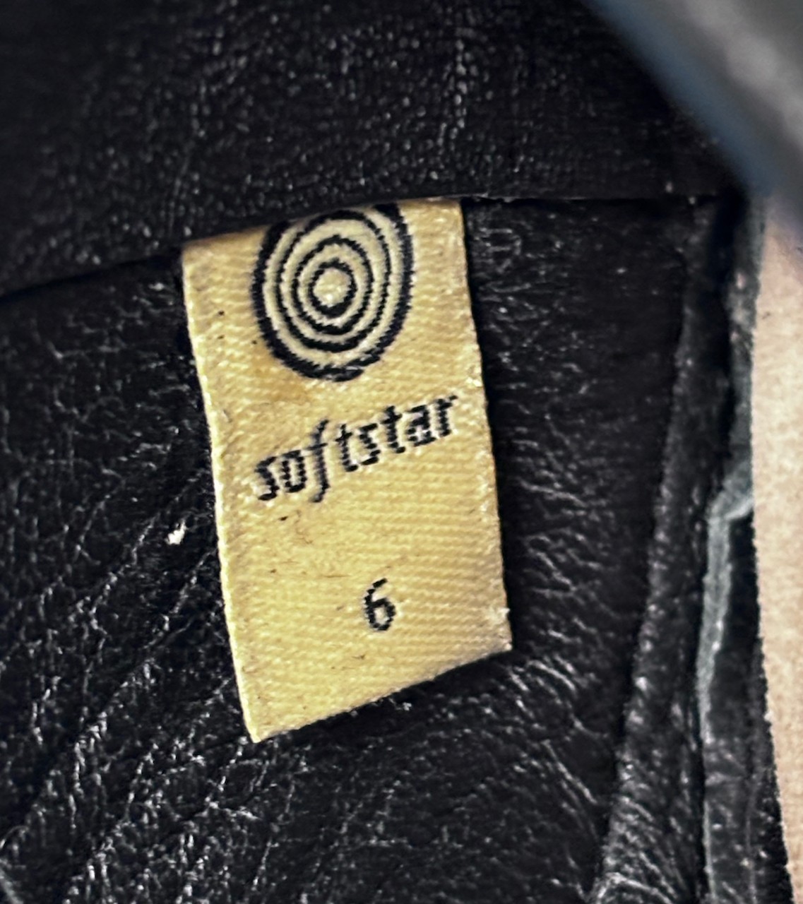 Softstar Black Leather Ballerina Flats – Hand made – Size 6