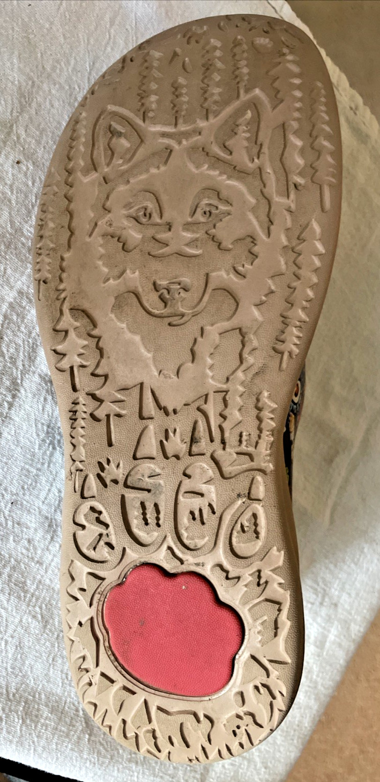 Painted Travel Loafers Artsy Boho Lightweight Casual Comfortable SlipOn Size 9.5