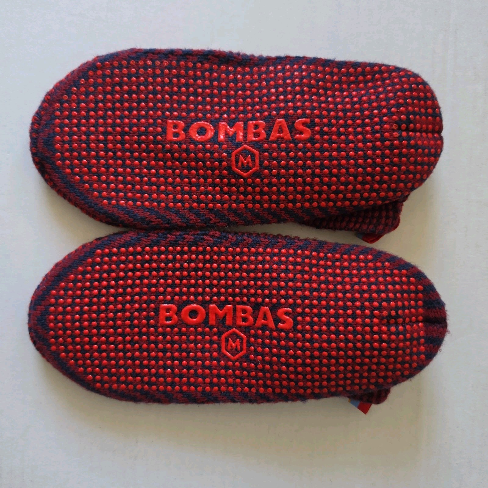 Bombas – Gripper Sherpa Lined Slippers – House Shoes Socks – Size Medium