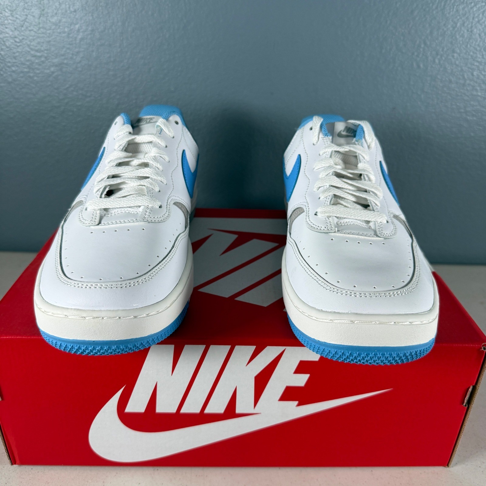Nike Gamma Force Womens 11 Mens 9.5 White University Blue DX9176-108 Sneakers