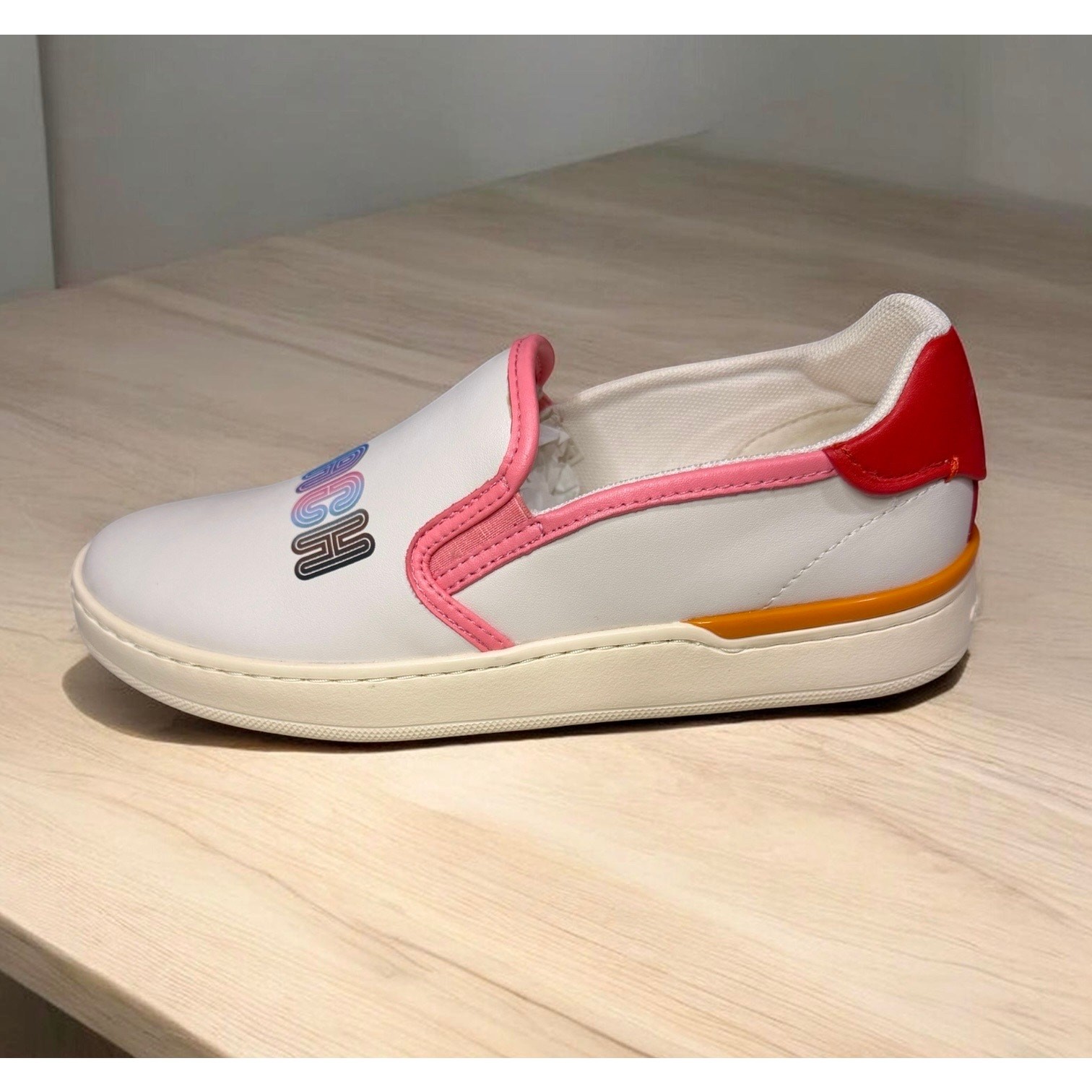 NWT Coach CA452 Wells Leather Slip-On Sneaker Size 7.5B