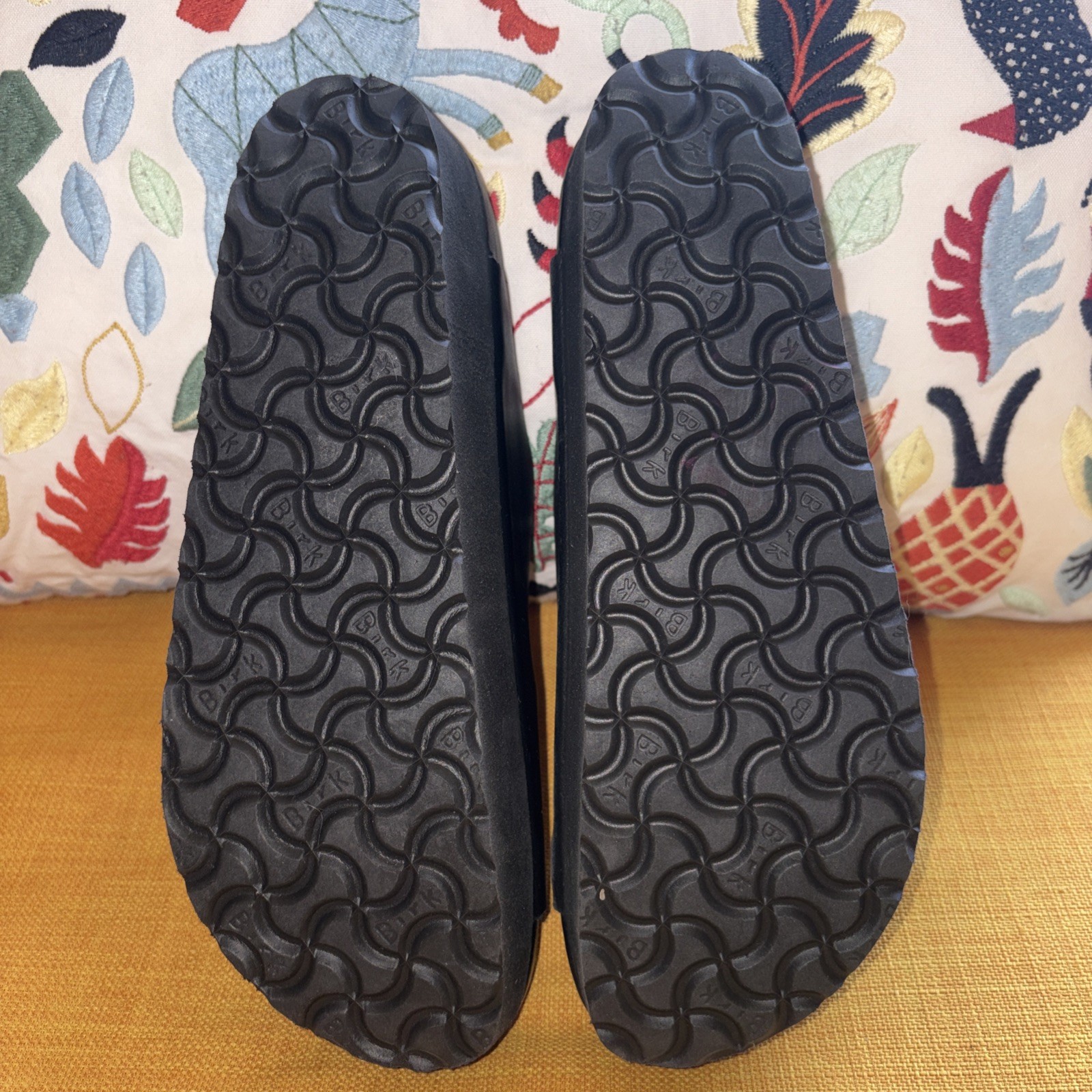 Papillo by Birkenstock Arizona Exquisite Platform Sandals Size 39 Black Unisex