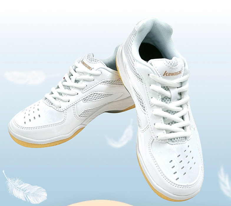 Kawasaki Badminton Shoes Unisex Indoor Sports Training Shoes White NWT K-086