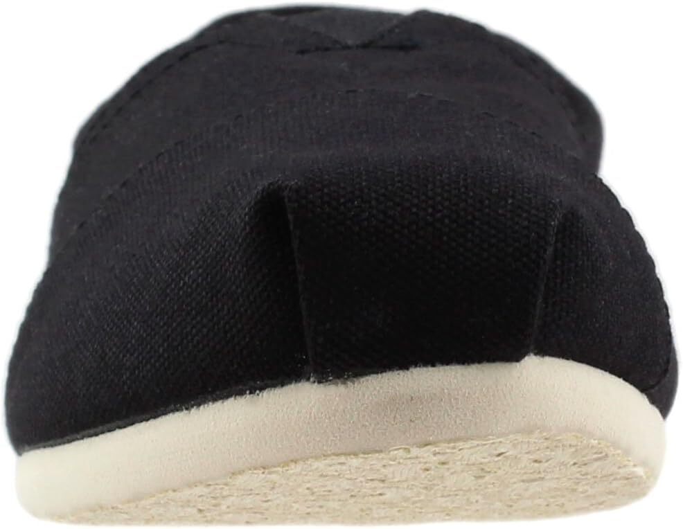 Toms Womens Alpargata Canvas Slip-On Black
