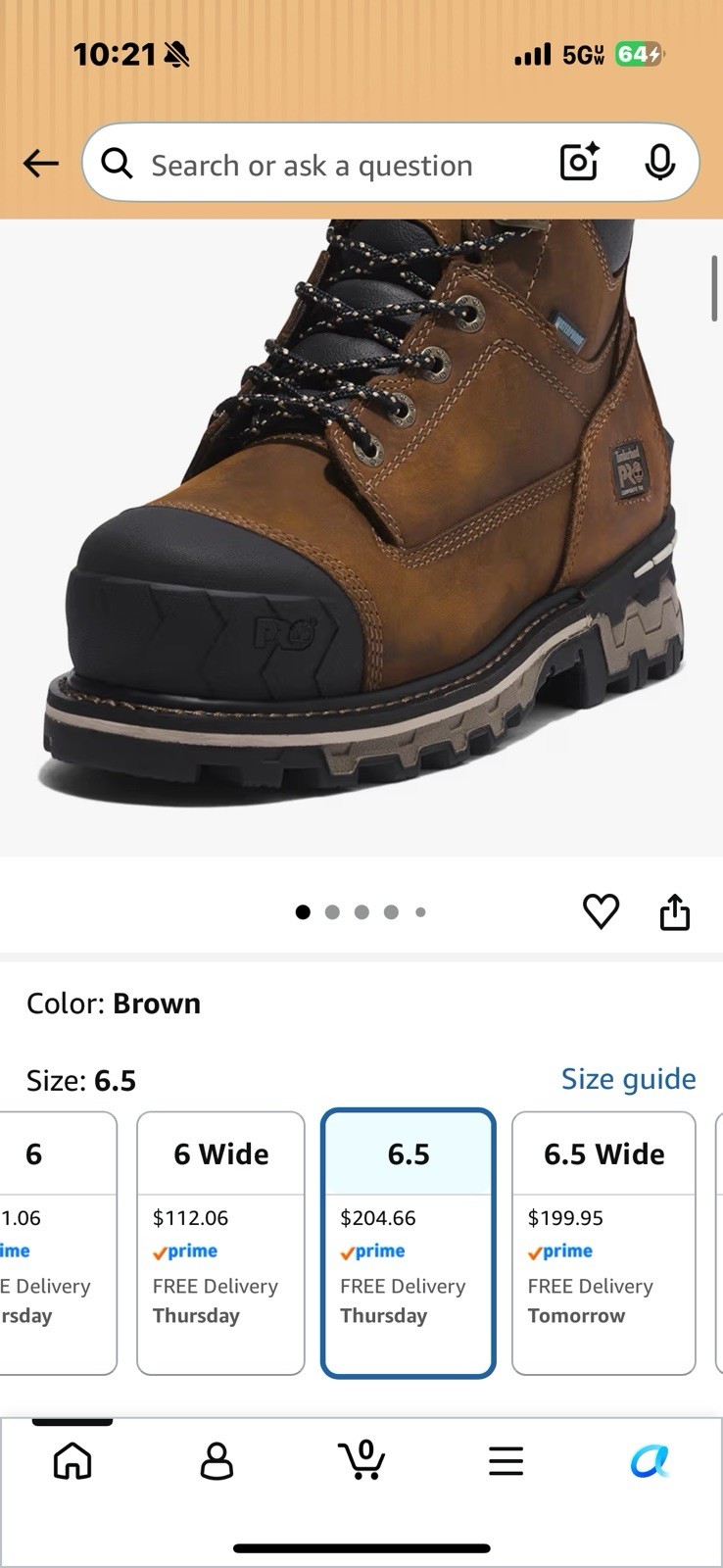 Timberland Pro Womens Size 6 Boondock 6″ Composite Toe Waterproof Work Boots