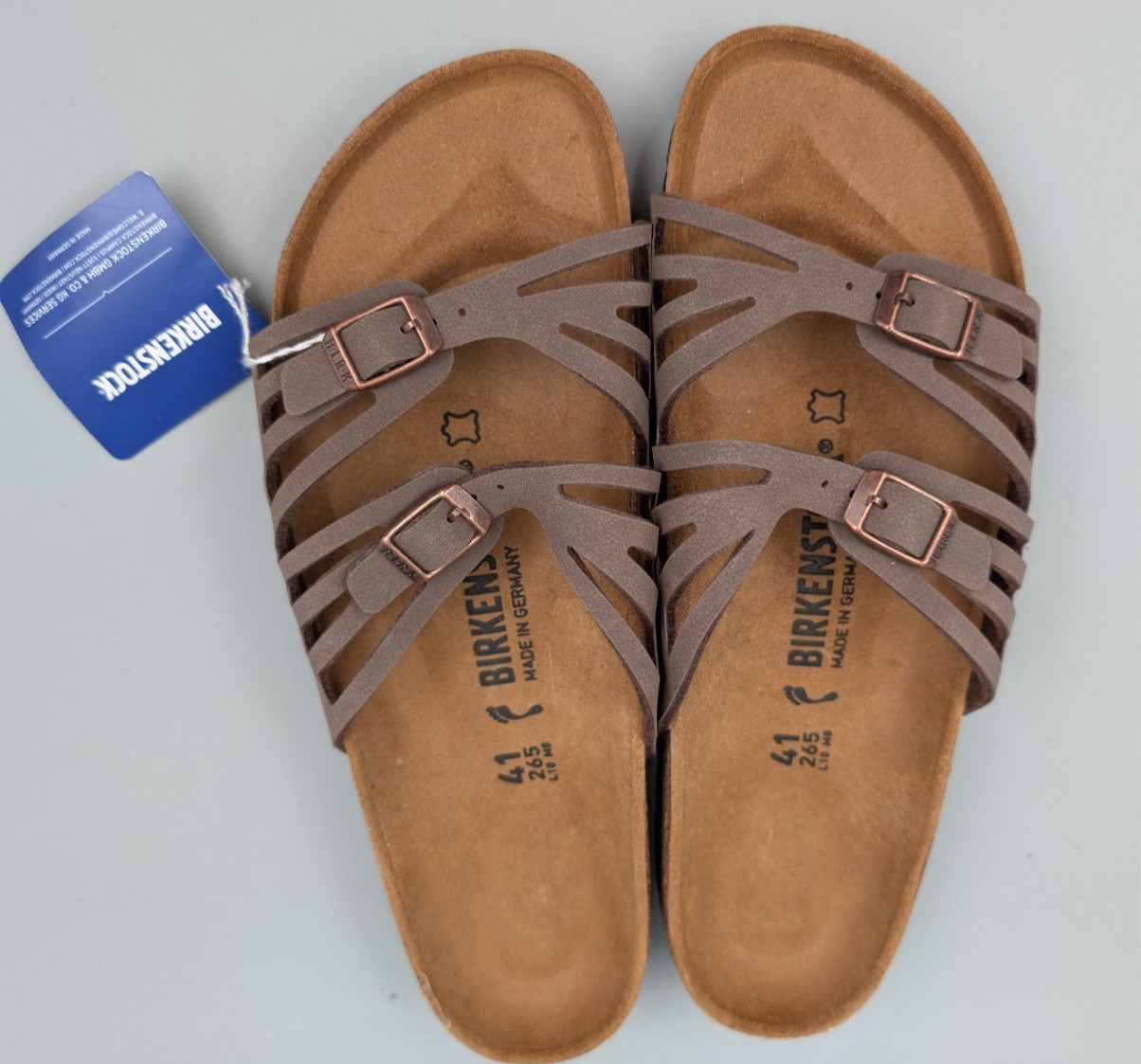 Birkenstock Women’s Granada Mocha Brown Sandals Size 41 W10 M8 – NWT!