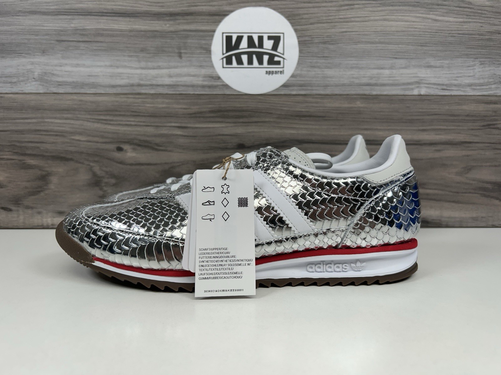 **Adidas SL 72 OG ‘Silver Metallic’ White Red (IH9171) Women’s Authentic NEW