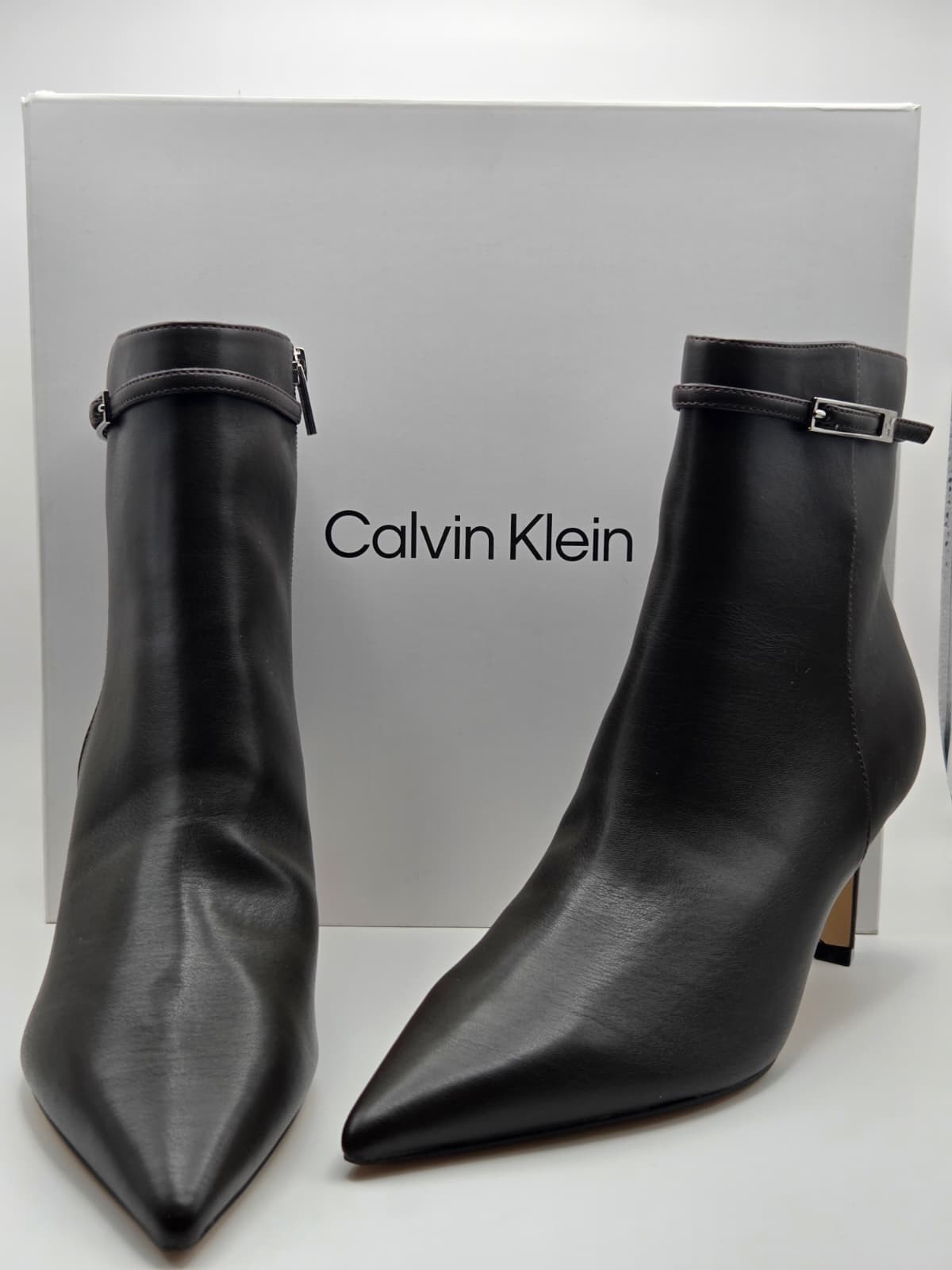 Calvin Klein ALENNA2 , Women’s Dark Brown Ankle Boots Size 9M New With Box
