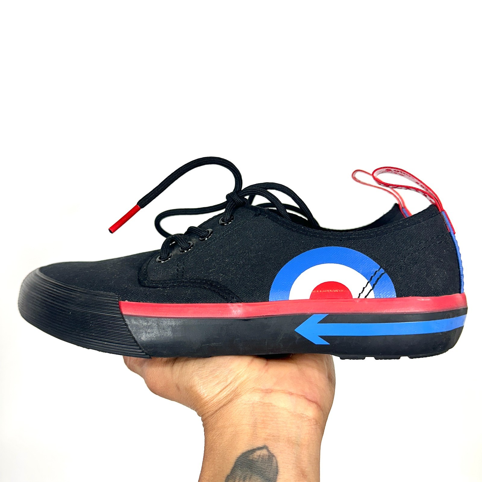 Doc Martens The Who Pressler Black Multicolor Lace Up Sneakers