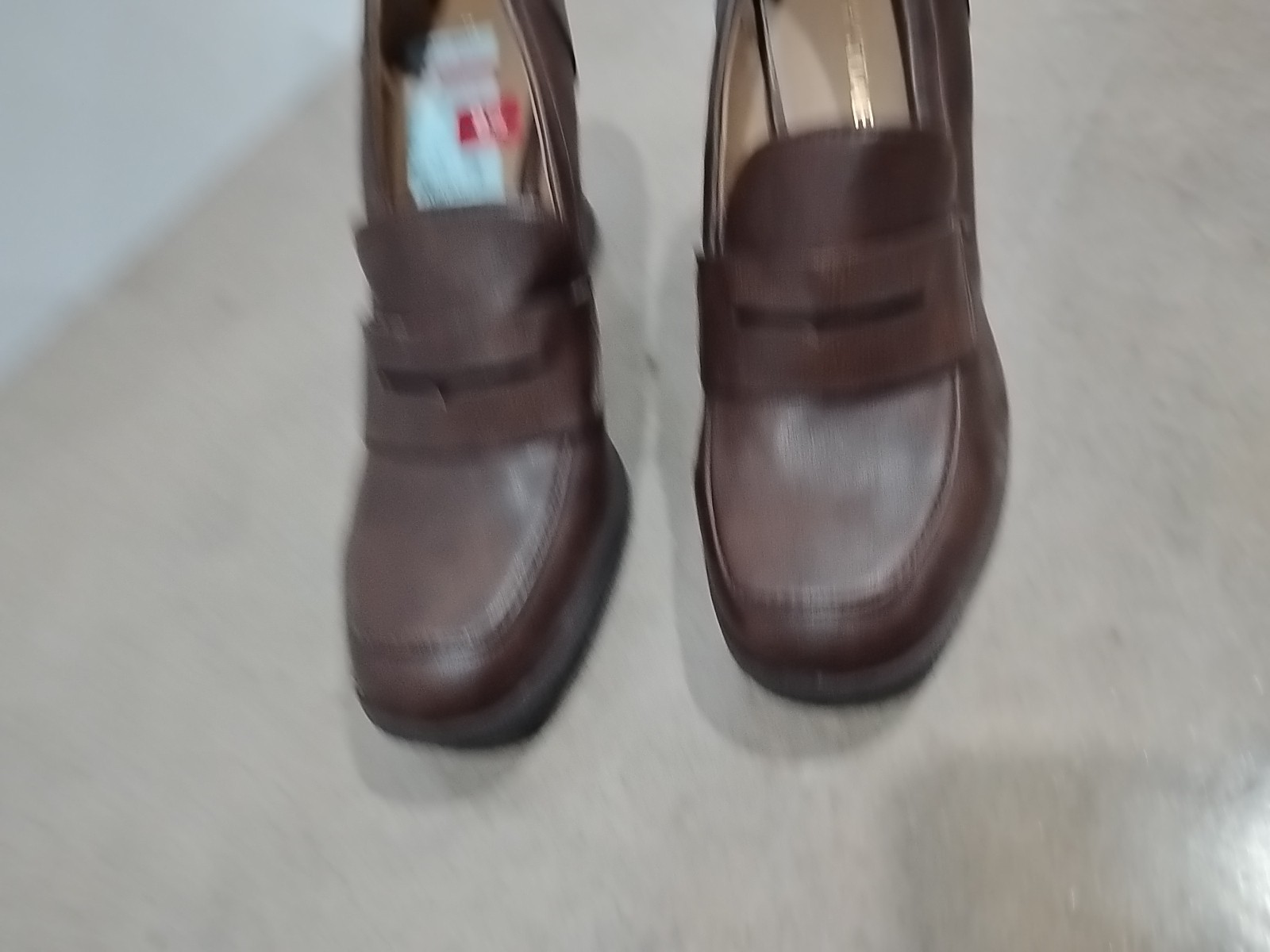 Sun + Stone JETTA Wedge Loafer Brown Women’s 9.5 Y2K