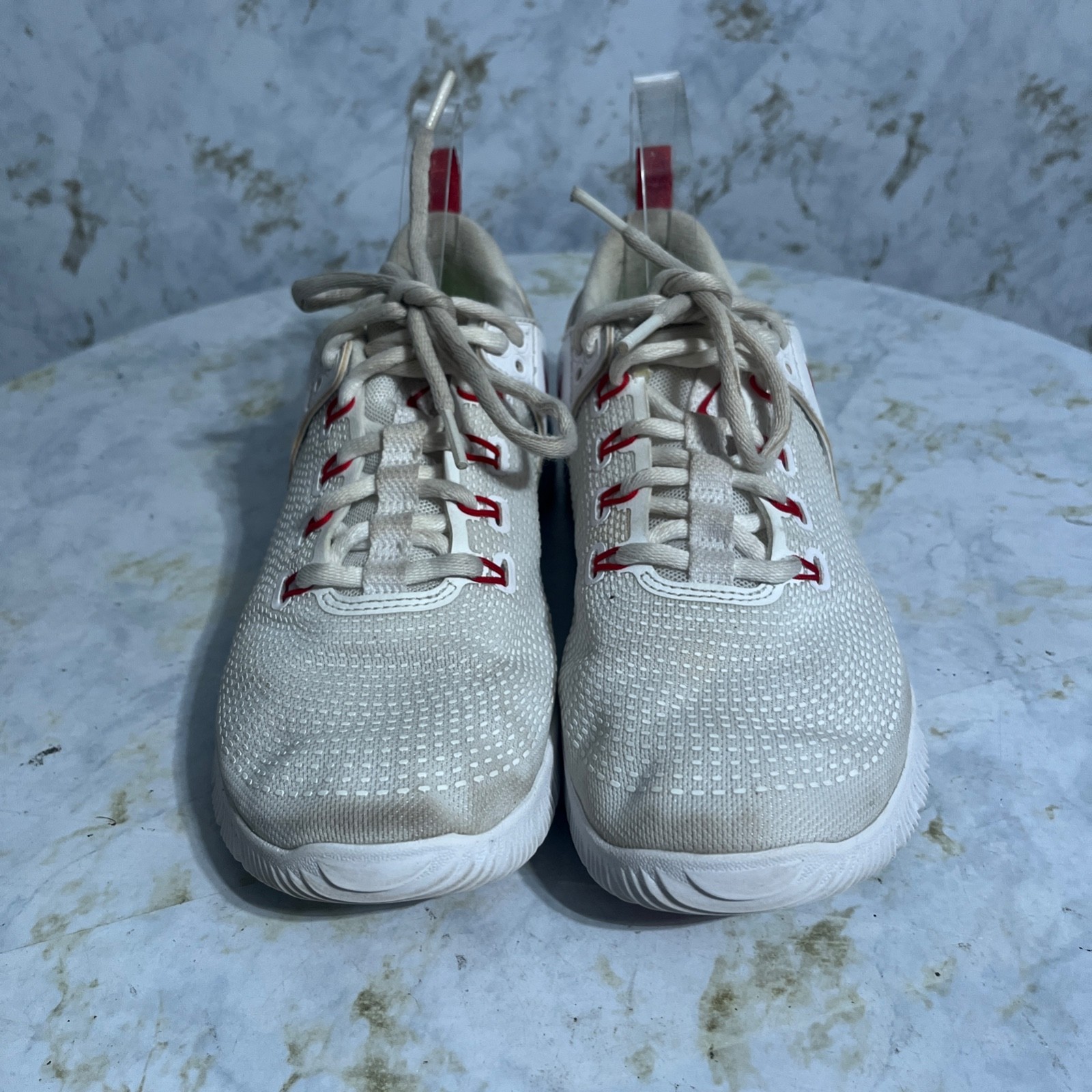 Nike Zoom Hyperace 2 Womens Size 7 Volleyball Shoes White Red Athletic Sneakers