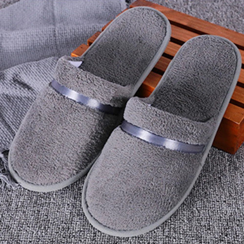 Women Plush Home slippers Spring Warm Fuzzy Slipper Indoor Closed Toe Shoes Hous