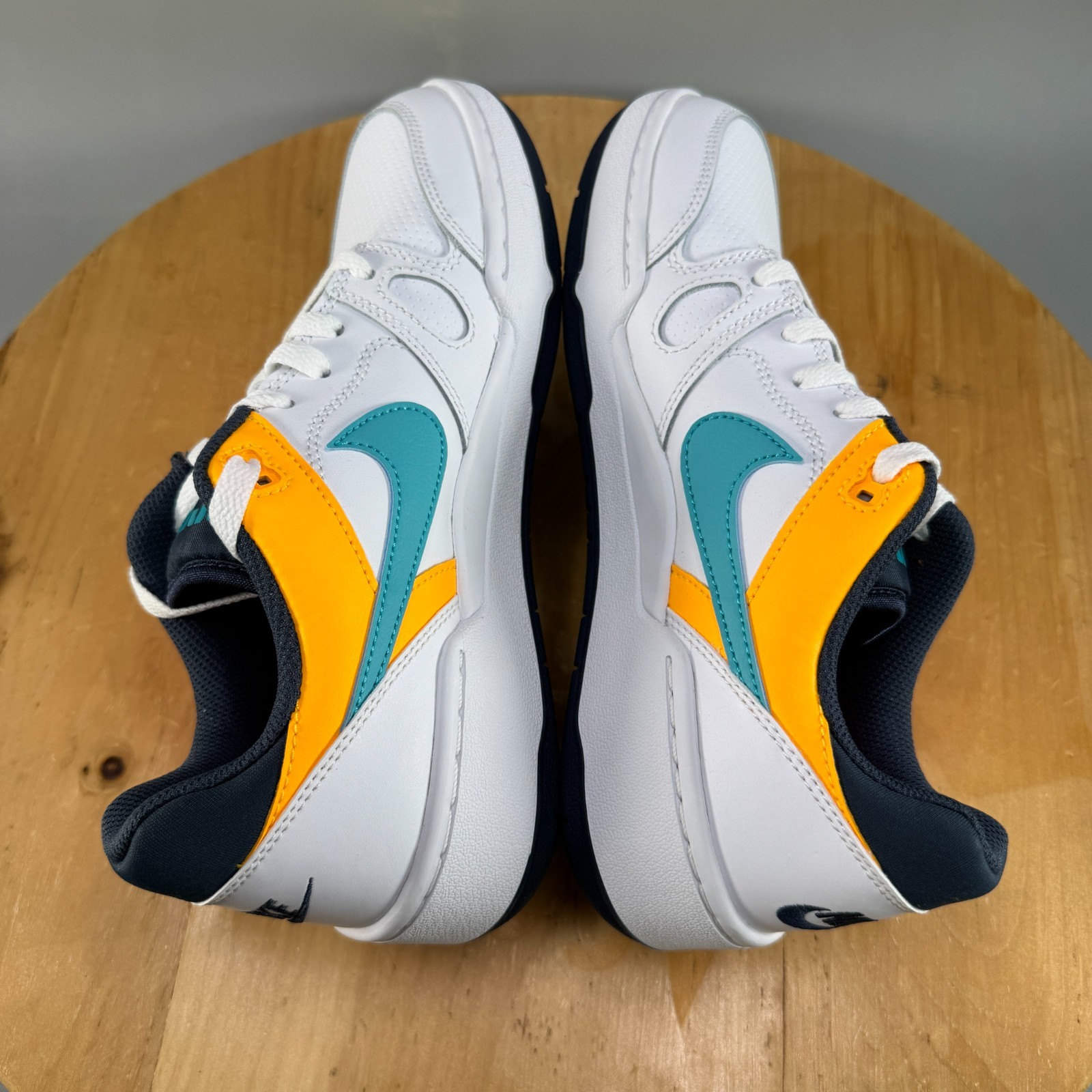 Womens 8 / Mens 6.5 – Nike Full Force Low 90’s Shoes ‘Neon Pack’ White Blue Pink