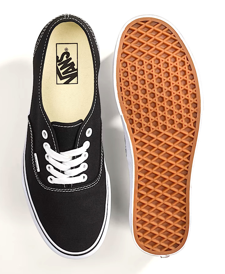 Vans Authentic Shoe Black/White – Unisex Classic Canvas VN000EE3BLK