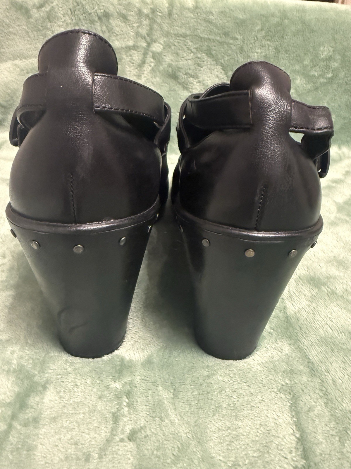 Dansko Beatrice Black Leather Mary Jane Buckle Comfort Shoes US 10 M