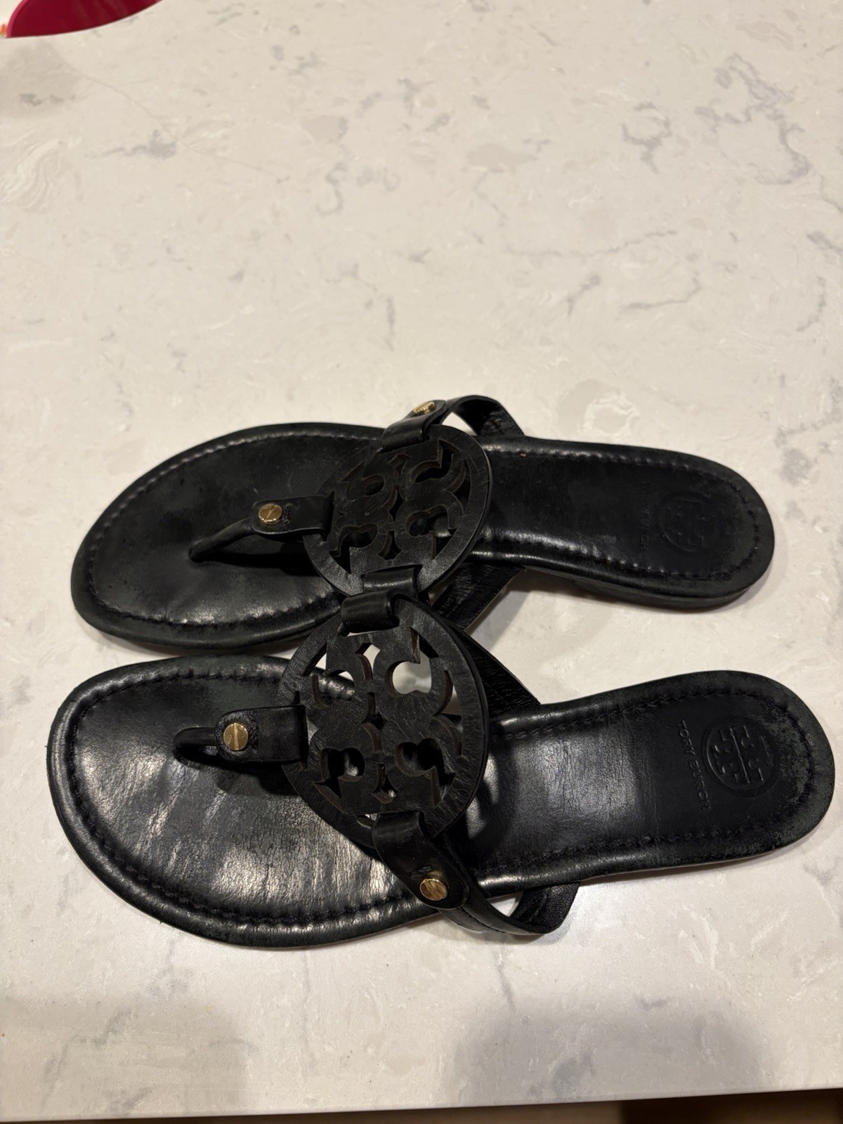 Tory Burch Women’s Miller Sandals Black size 8 Pre-owned