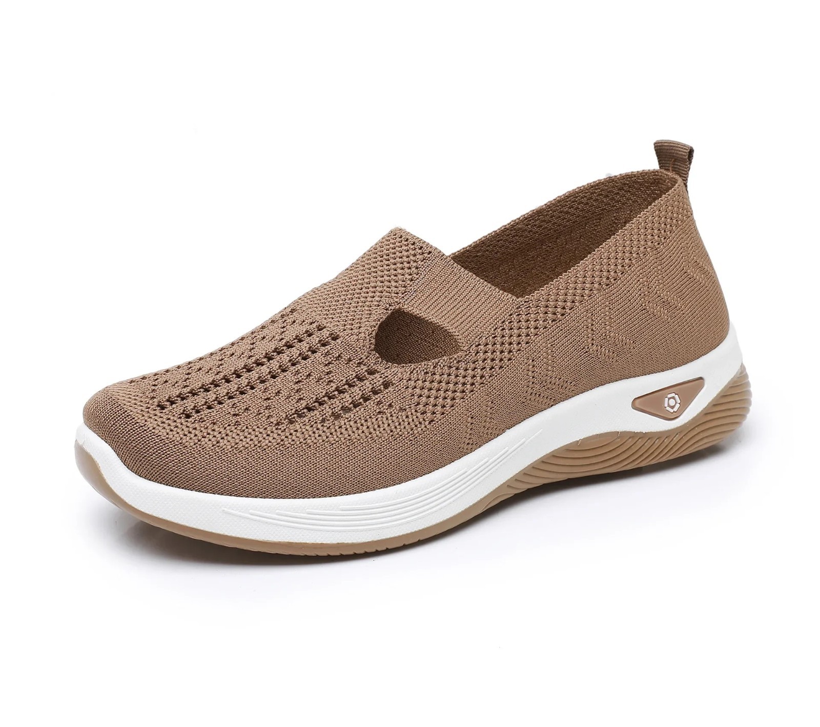 Women Mesh Flats Shoes Breathable Slip On Walking Sneakers Soft Non Slip Casual✨
