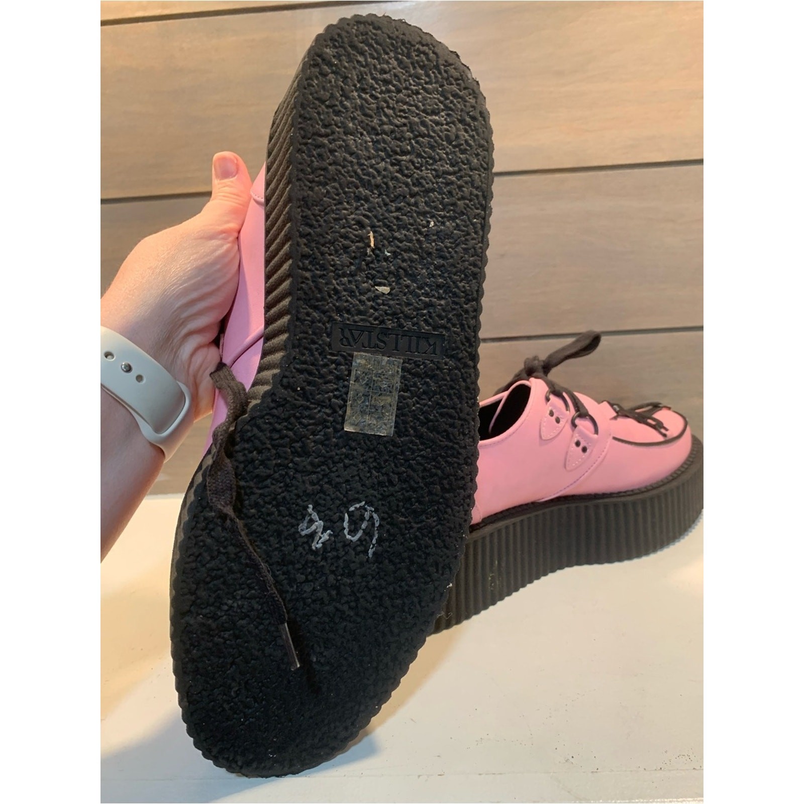 Killstar Hexellent Creepers Pink Black Platform Sz 10 Steam Punk Whimsigoth