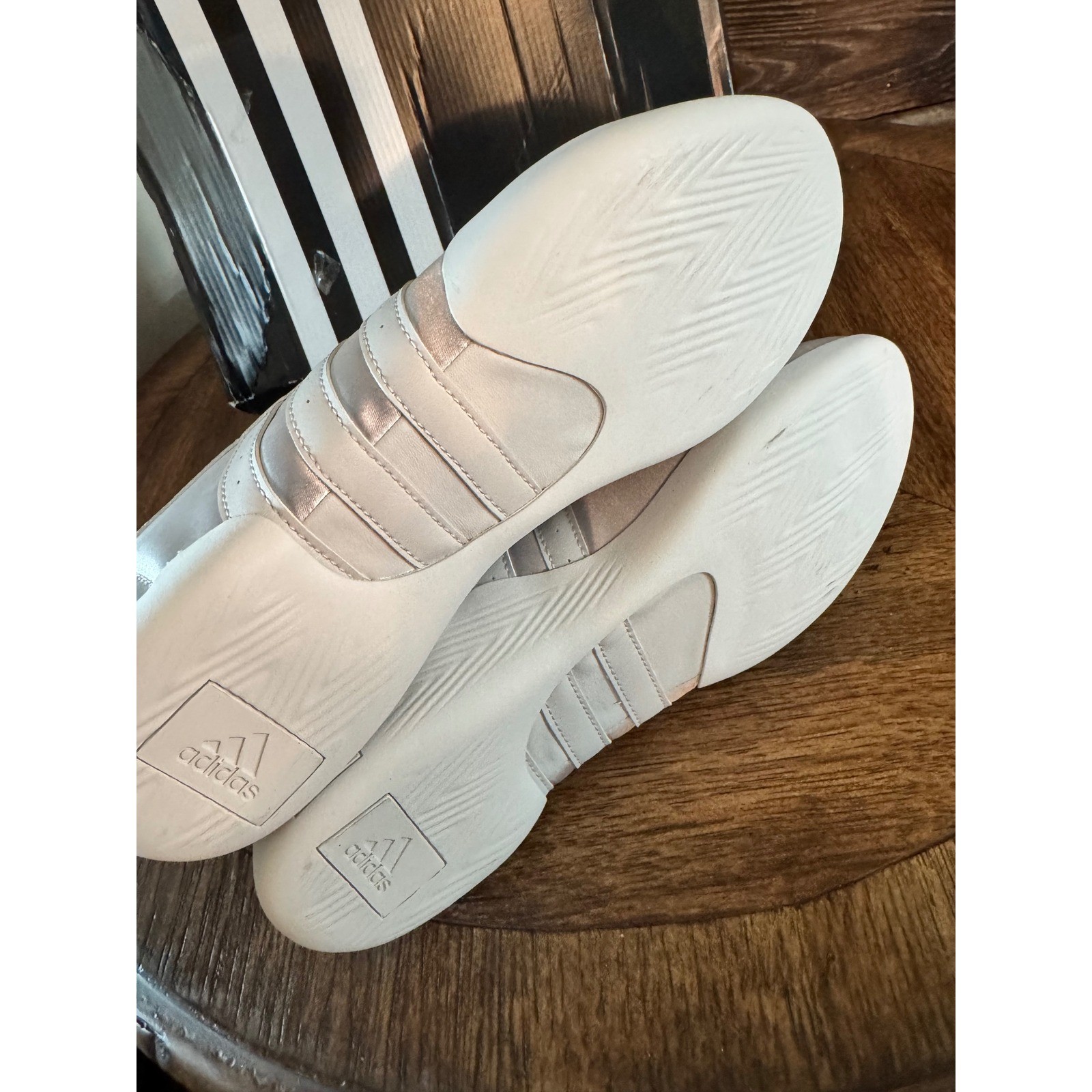 Adidas Taekwondo Mei Ballet W Silver Metallic Grey Sneakers KJ8370 Womens 10