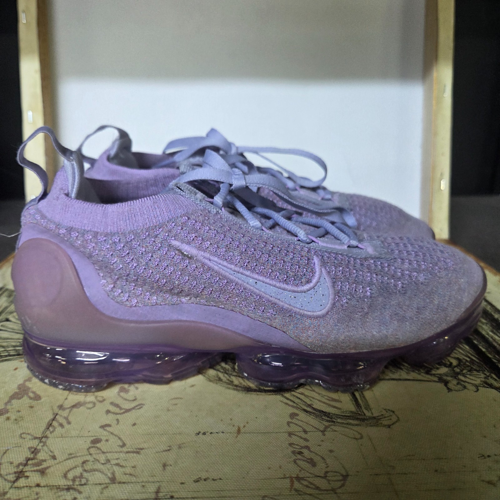 Size 7 – Nike Air VaporMax Flyknit Women’s Shoes Day to Night – Amethyst Ash