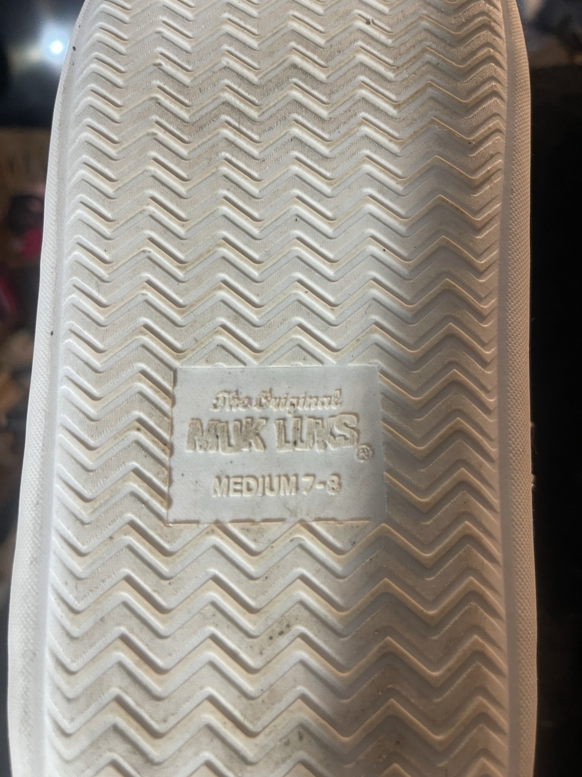 The Original Muk Gael Slide Casual Slippers 7-8 Peach Daisy, Very Good Cond.