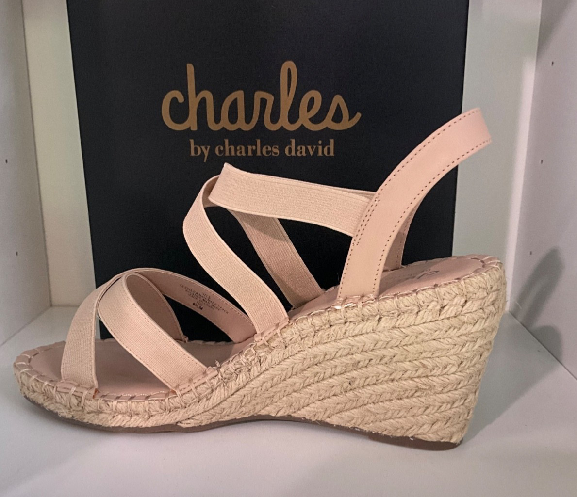 Charles by Charles David Beige Elastic Nick 9.5