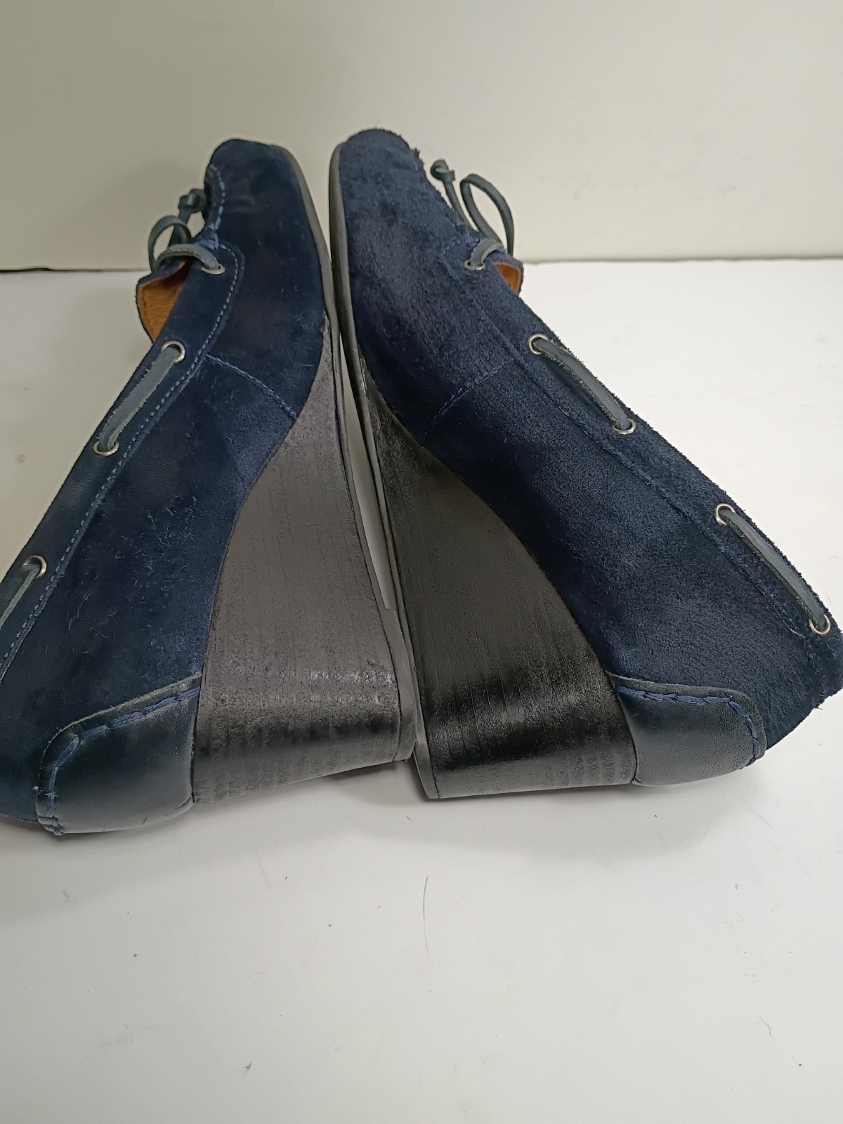 Nurture by Lamaze Leather Dover wedges size 11M Navy blue