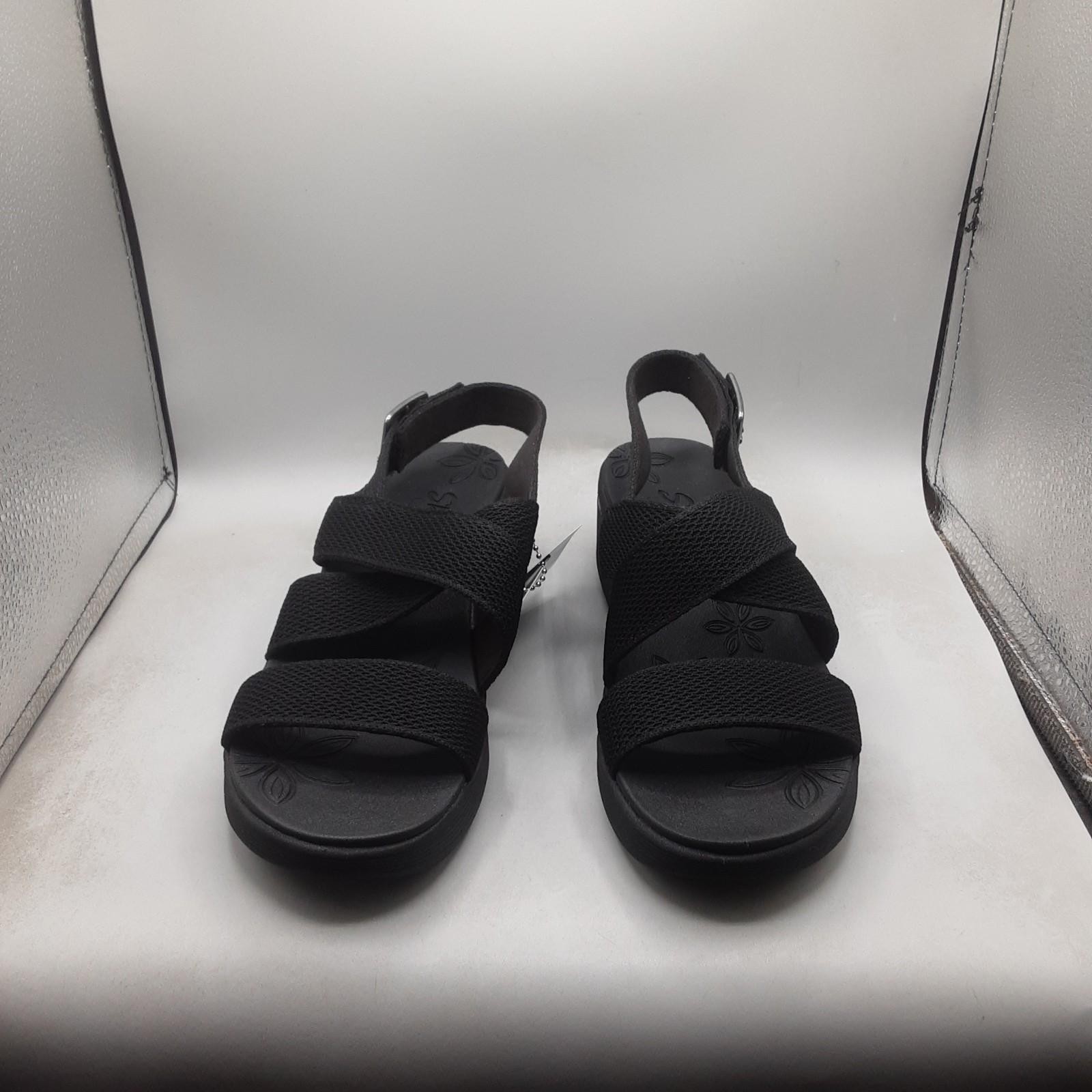 Skechers Pier Lite Night Owl Sandals Women’s 7.5M Black Slingback A196