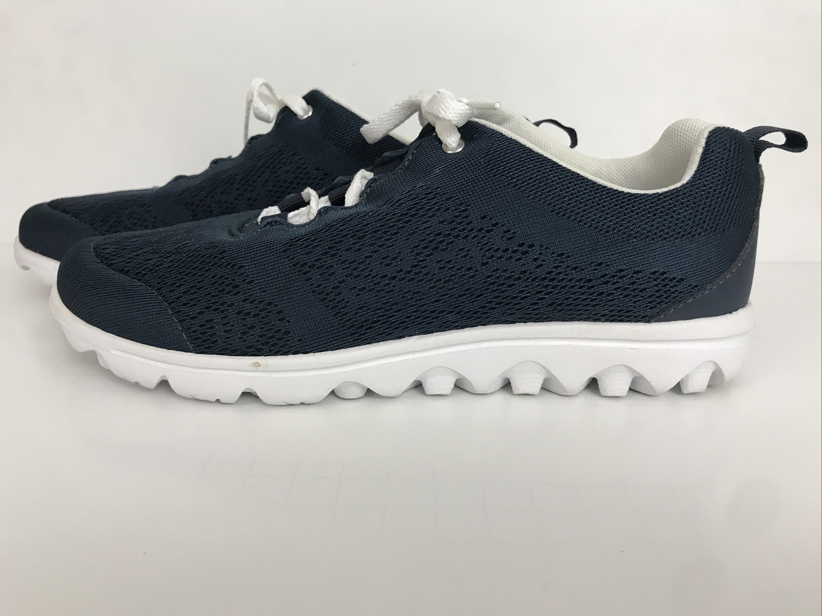 Propet TravelActiv Sneakers W5102 Navy Blue Comfort Walking Casual Shoes Size 8
