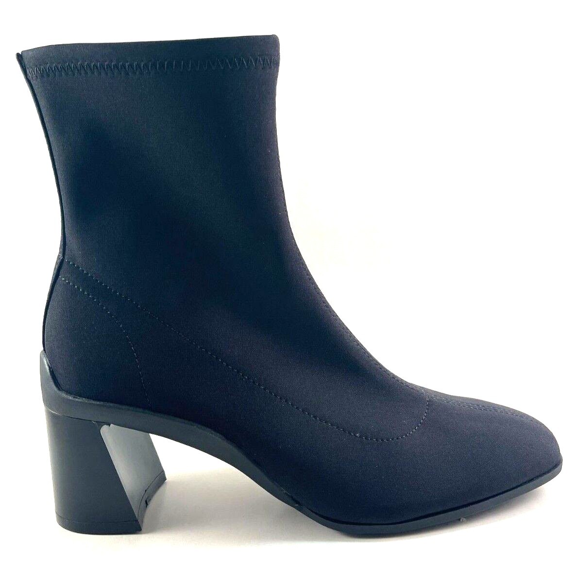 Aerosoles Corinda Black Stretch Block Heel Ankle Boot