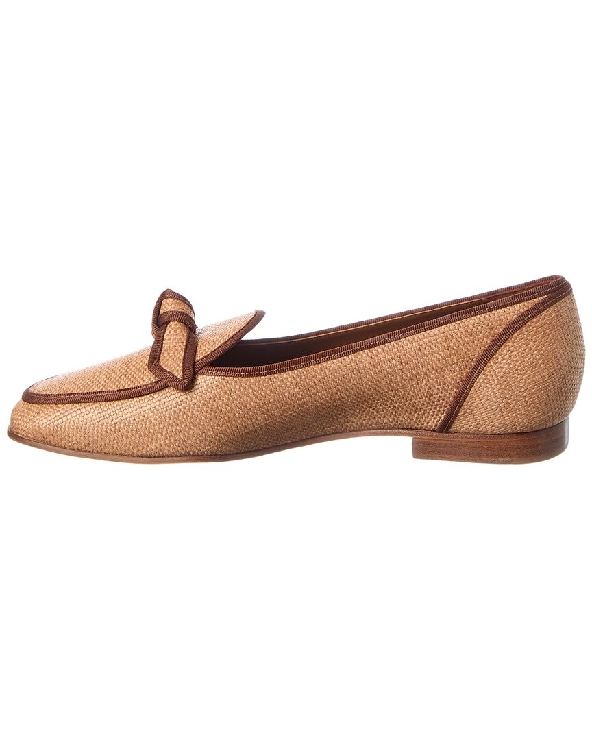 Alexandre Birman Grosgrain Raffia Loafer Women’s