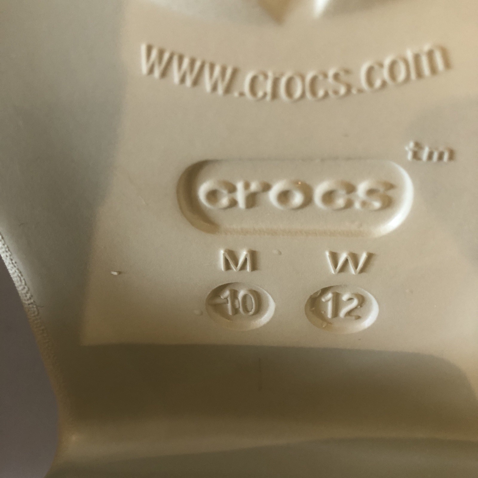Crocs Siren Platform Clogs Bone Ivory Color Unisex W 12 M 10 High Heel