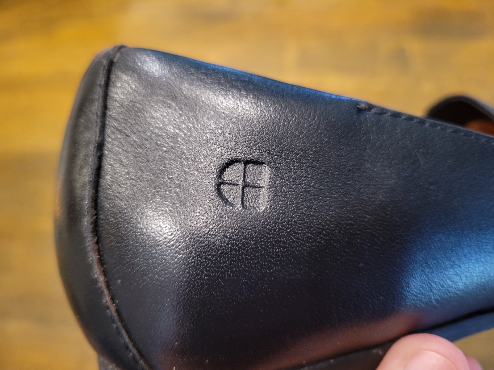 Shoes For Crews Womens Leather Slip-On Loafer Black Slip Resistant Sz 9 Workwear