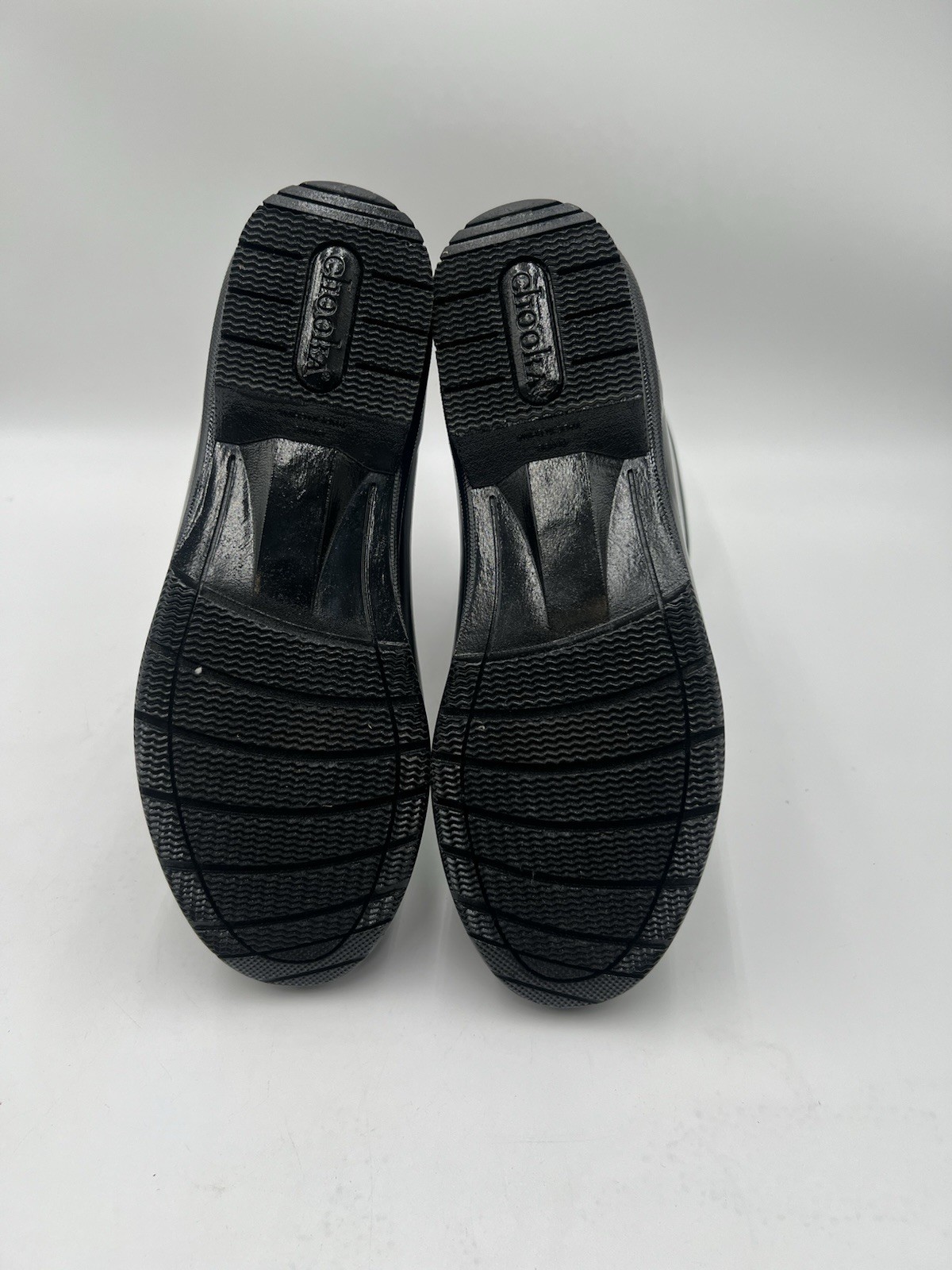 Chooka Polished Mid Rain Boots Black Waterproof Memory Foam Womens SIZE 9