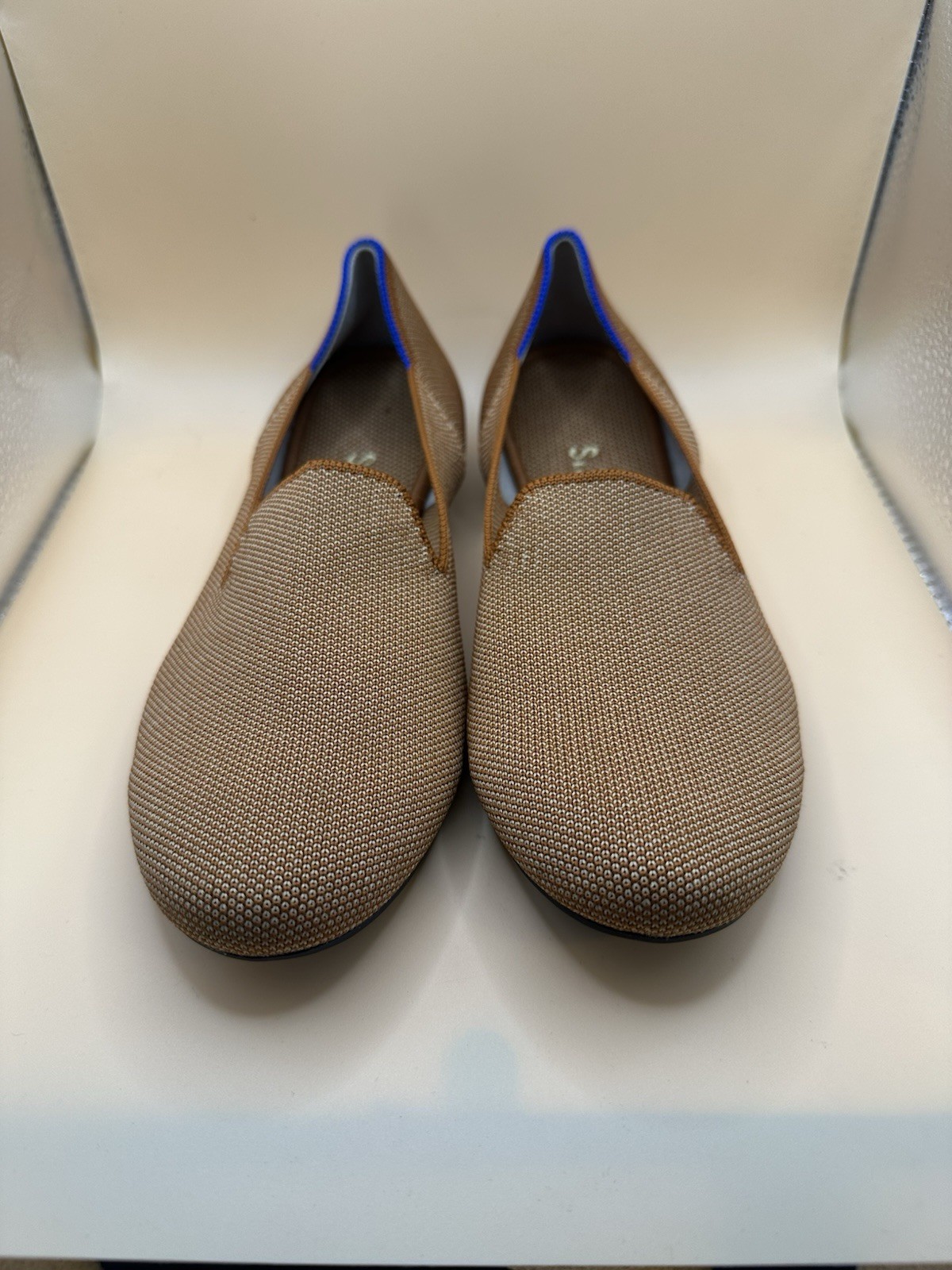 Rothy’s The Loafer Women’s US 7.5 Fawn Knit Fabric Slip On Casual Flats