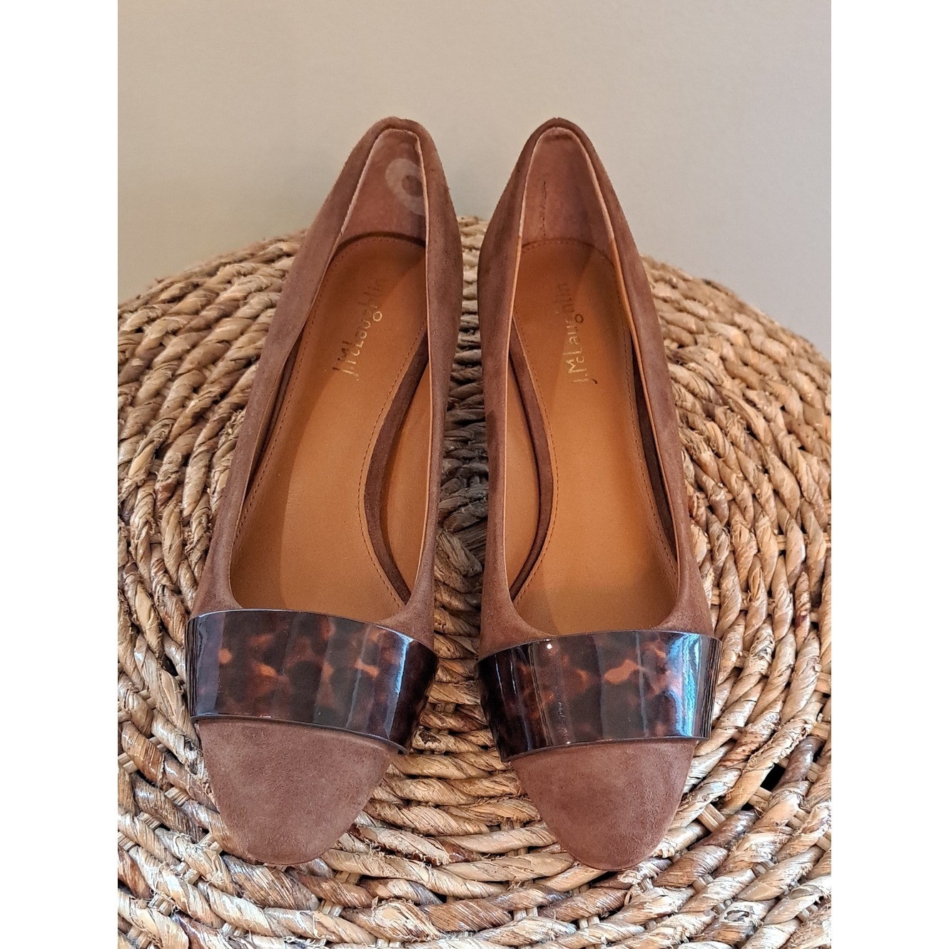 J. McLaughlin Womens Ciara Dress/Office/Date Brown Suede Pump 1.75″ Heels 7